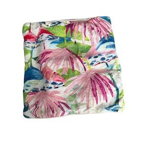 The Land of Nod Lulu Flower Embroidered Pillow Cover ‎ Multicolor